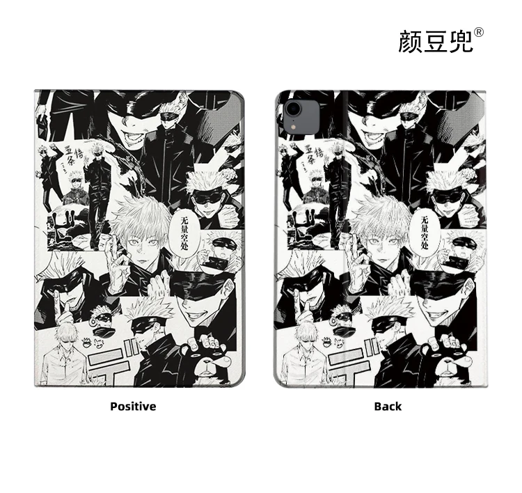 Gojo Sato Anime Jujutsu Kaisen Case Para iPad Air 4 5 10.9 Mini 5 6 para 2022 12.9 Capa de silicone de luxo para iPad Air 4 5 10, 9 polegada