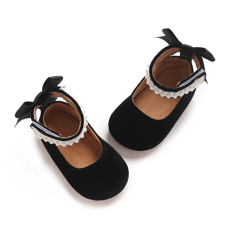 Mary Jane Flats für Kleinkinder, Mädchen, mit Schleife, rutschfeste, weiche Sohle, Prinzessinnen-Laufschuhe für Kleinkinder, Sneaker, Hochzeitskleid, Tanzschuhe – Detail 32