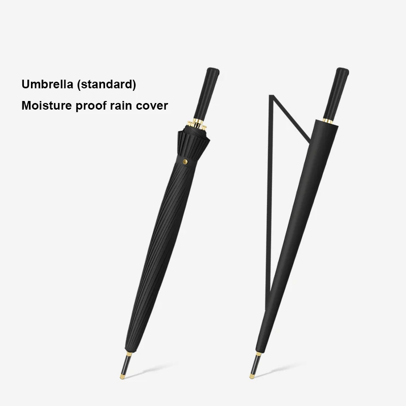 Classical 24 Bone Long Handle Business Umbrella for Men Vintage Automatic Straight Reinforced Umbrella For Holiday Birthday Gift