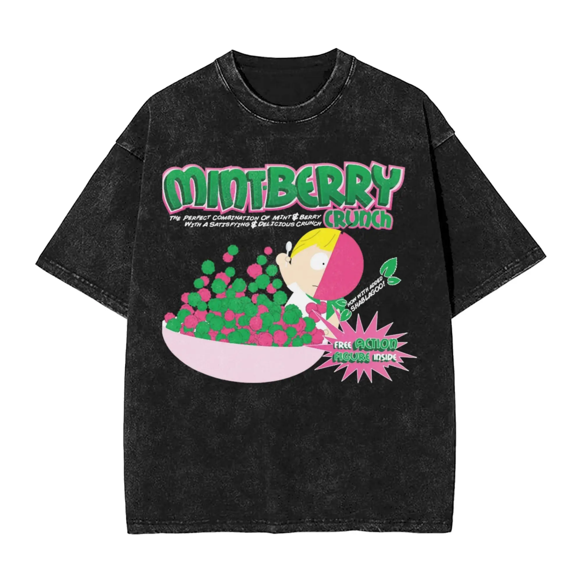 

Southpark Mintberry Crunch футболка в винтажном стиле для мужчин и женщин футболки из чистого хлопка топы