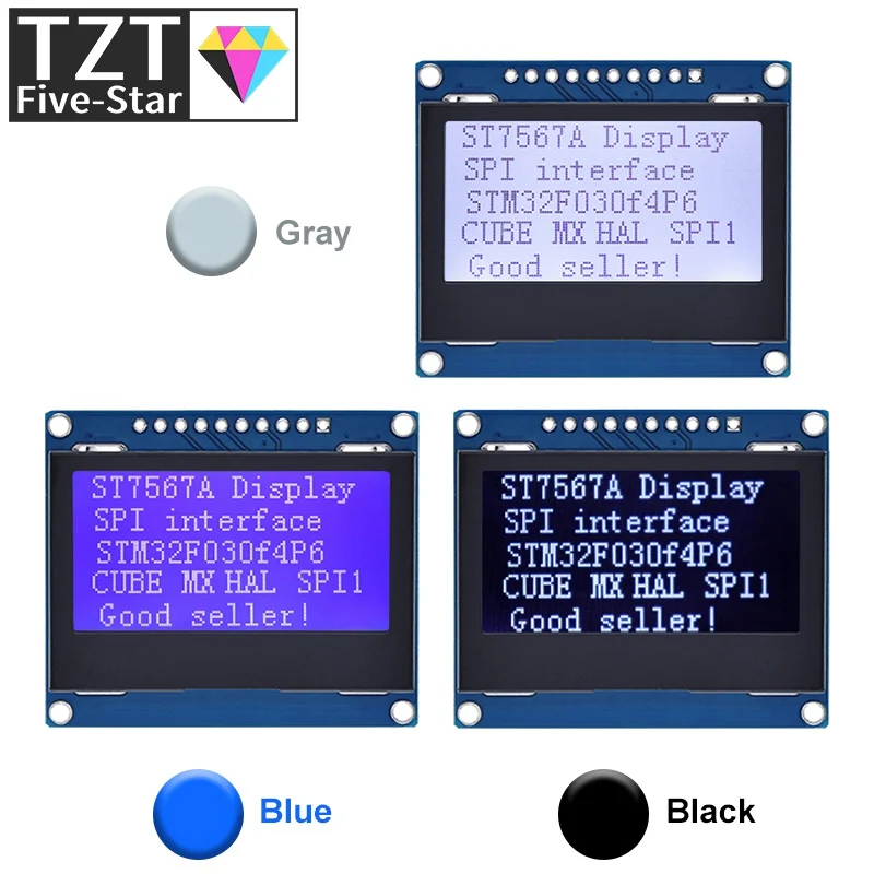 12864 SPI โมดูล LCD 128X64 SPI ST7567A COG แผงแสดงผลกราฟิกหน้าจอ LCM 128x64 Dot Matrix Screen สำหรับ Arduino