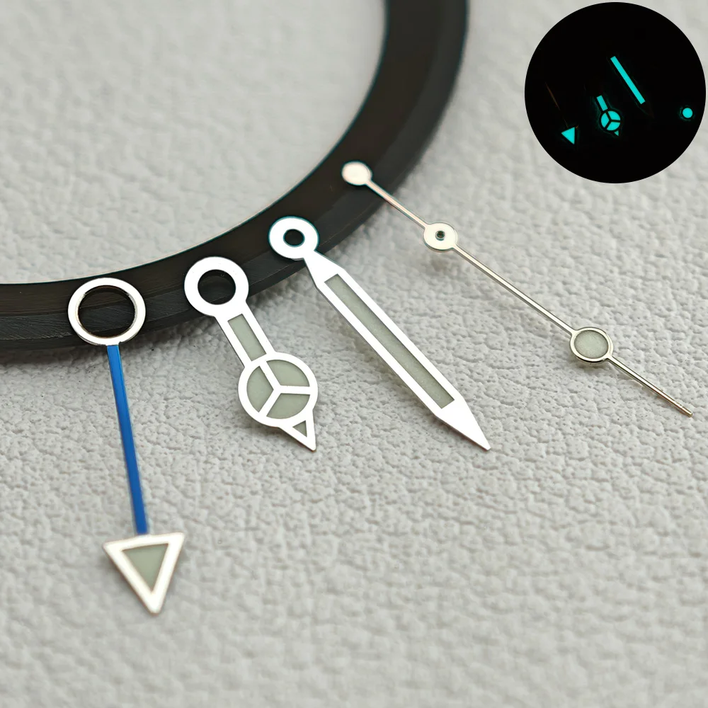 Blue Green/Green Luminous GMT Watch Hands for NH34 Automatic Movement watch accessories  NH34 Watch Parts For Wristwatches