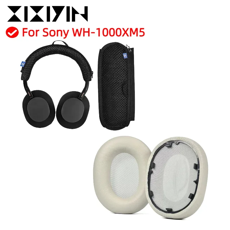 

Replacement Ear Pads Cups Earpad Memory Foam Cushions For Sony WH-1000XM5 Headphones Headset Cooling Gel
