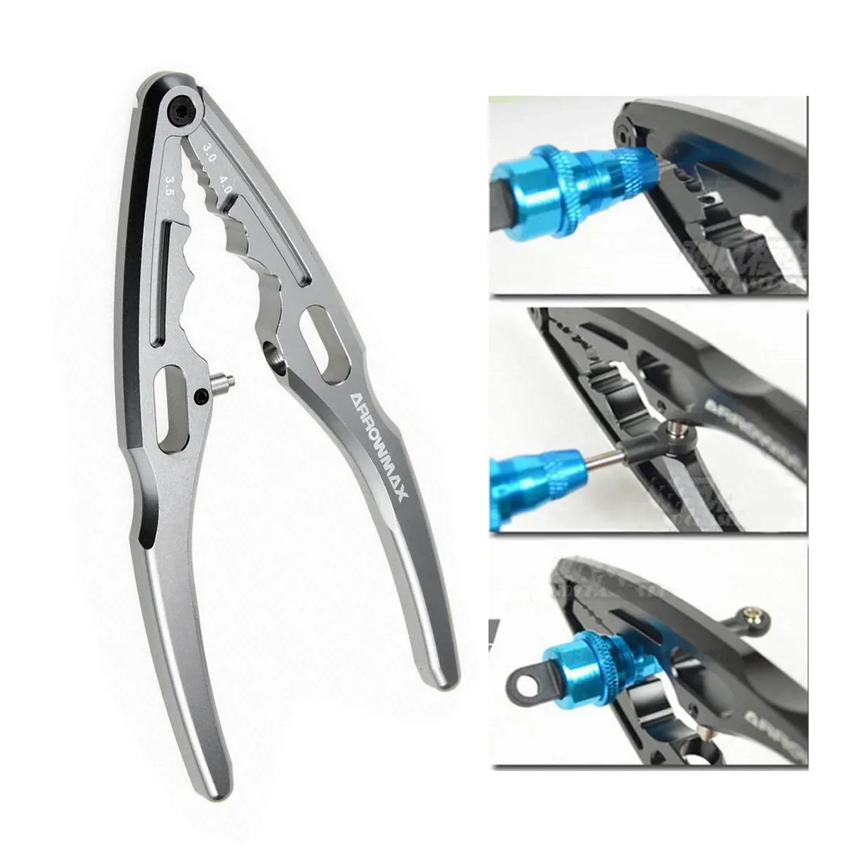 ARROWMAX AM-190025 Multi Shock Clamp V2 (серый) 3.0 3.5 4.0 Инструмент для снятия/установки амортизаторов для радиоуправляемых машин