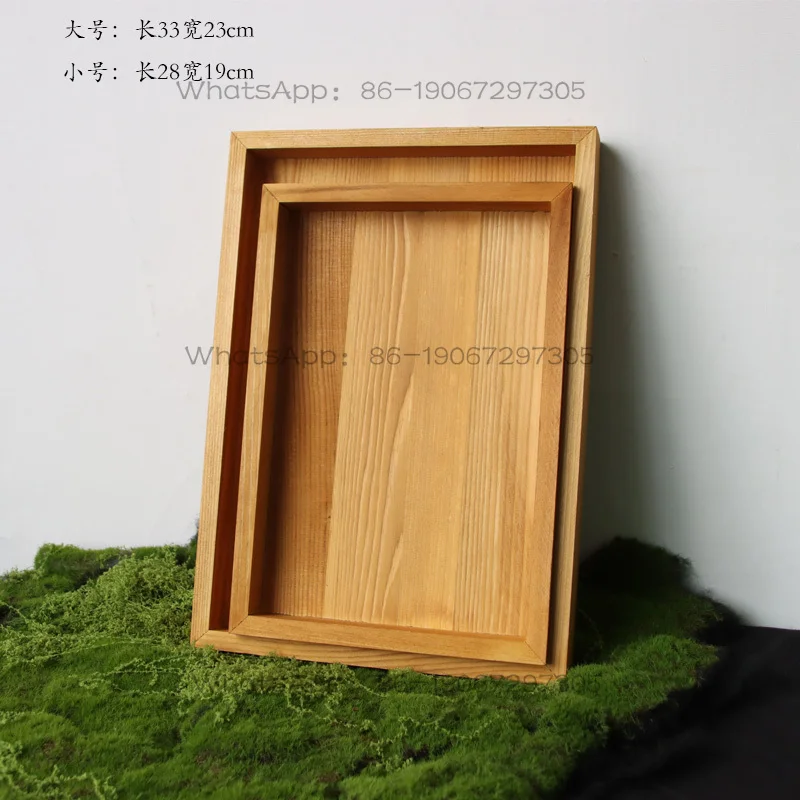 Outdoortable Cake Display Stand Mid-Autumn Festival Coffee Break Ceramic Pastry Plate Wooden National Tide Ornament