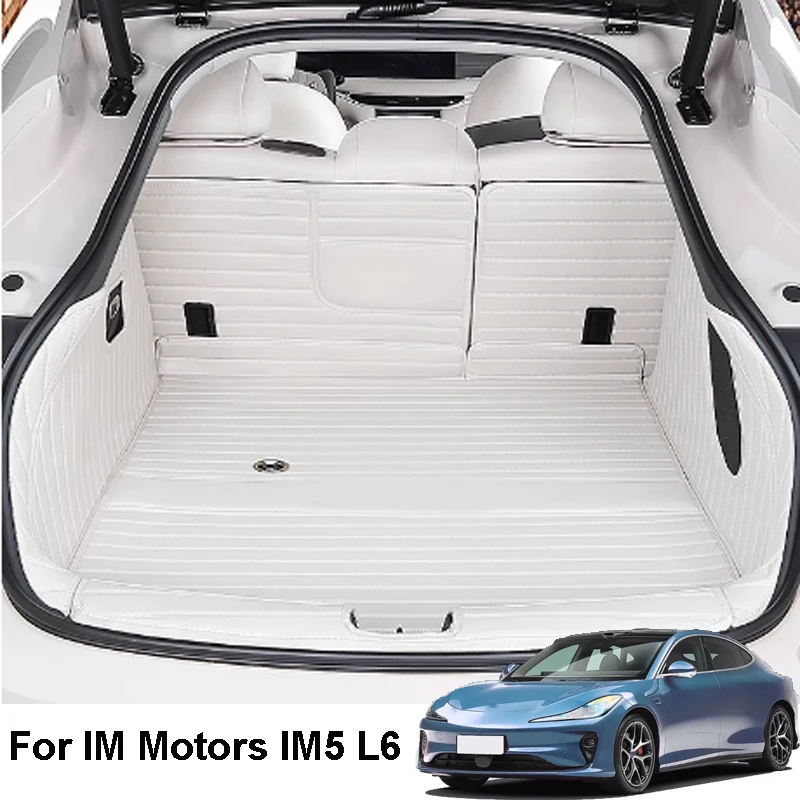 

For IM Motors IM5 L6 2024-2025 Car Fully Enclosed Trunk Cushion with Leather Material Anti Fouling Interior Accessories