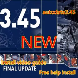 Newest Version Autodata 3.45Auto Repair Software Multi-languages wiring diagrams data+ install video guide+ remote install help