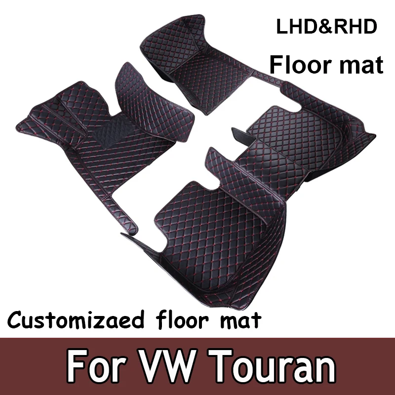 

Custom Car Floor Mats For VW Touran Auto Carpets Foot Coche Accessorie