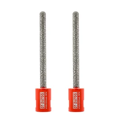 DT-DIATOOL Dia 4mm/8mm Diamond Milling Bits Mortar Raking Bits Coarse Brick Granite Marble Removal Cutter Removal Finger Bits