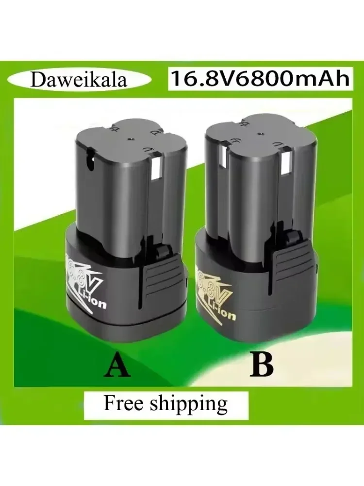

2025 Durable 16.8V 6800mAh Lithium Battery for Cordless Screwdriver Electric Drill Power Tools Accessory