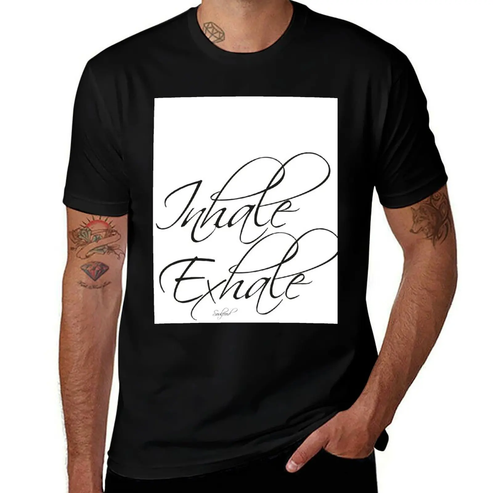 Inhale Exhale T-Shirt Festive Simple T-Shirt
