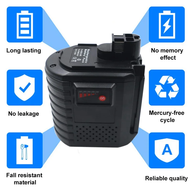 BAT020 BAT019 24V 3500mAh Ni-MH dobíjecí baterie pro elektrické nářadí Bosch BAT021 2607335215 GBH24VSR GBH24VFR 11225VSR - náhled 5