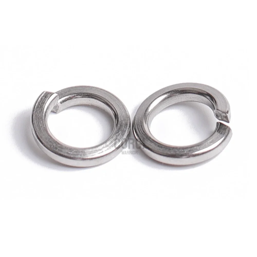 Spring Split Lock Washer 304 Stainless Steel M2 M2.5 M3 M4 M5 M6 M8 M10 M12 M14 M16 M18 5/100 P Lock Metal Washers for Bolts