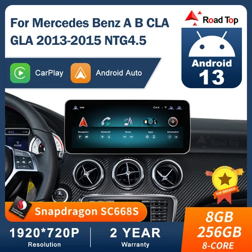 メルセデスベンツ用タッチスクリーン付きカーラジオ,Android 13,GPS,b,cla,gla,w176,x117,x156,w463,w246,2013-2015