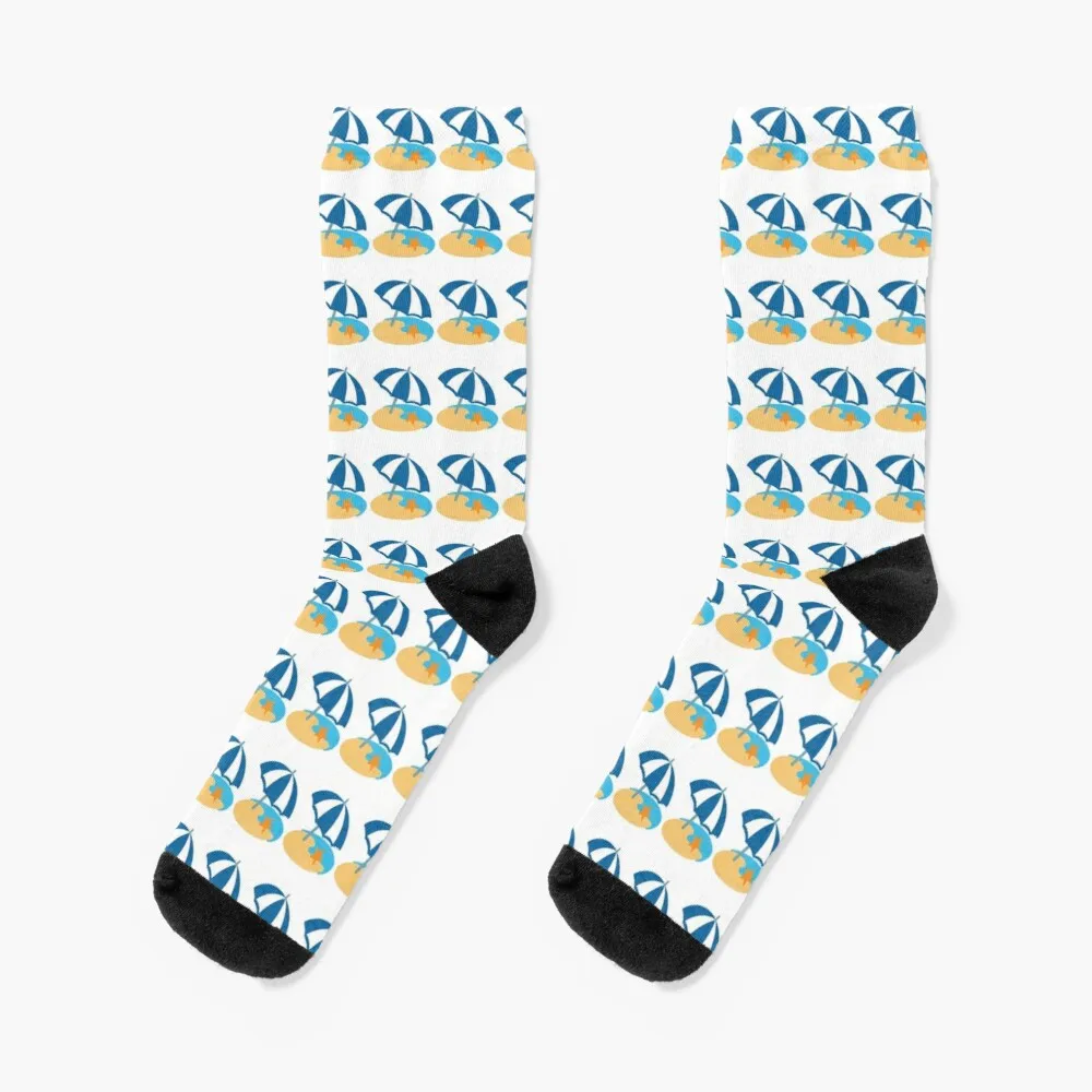 

Beach with Umbrella Gift for Beach Lovers Socks Happy Socks