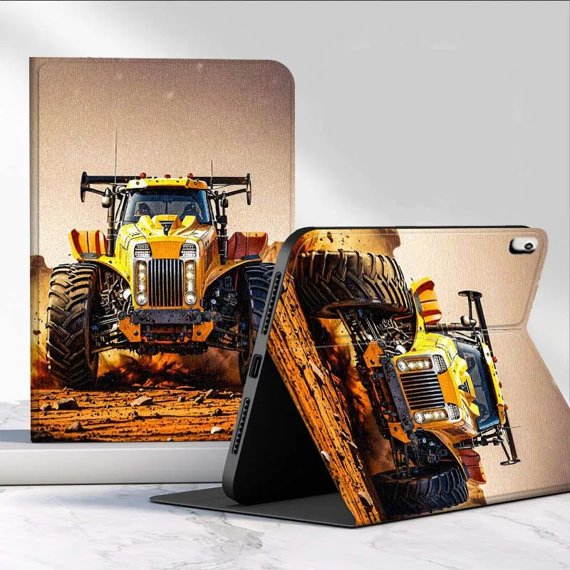 Tractor Pattern For Xiaomi Poco Redmi Pad 2 4 5 6 6S 7 7S SE Pro Ultra Max 14 11 8.8 11.2 12.5 Inch Tablet Case