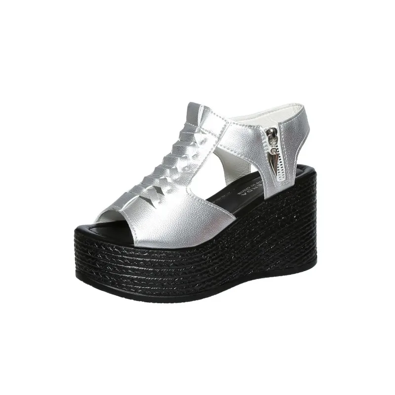 

Women Sexy High Heels Shoes Peep Toe Open To Walking Designer Sandals Summer New Wedges Platform