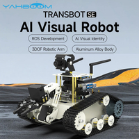 Yahboom Transbot SE ROS Robot AI Vision Tank Car for Raspberry Pi 5 Jetson NANO 2DOF Camera PTZ Python Program MoveIt simulation