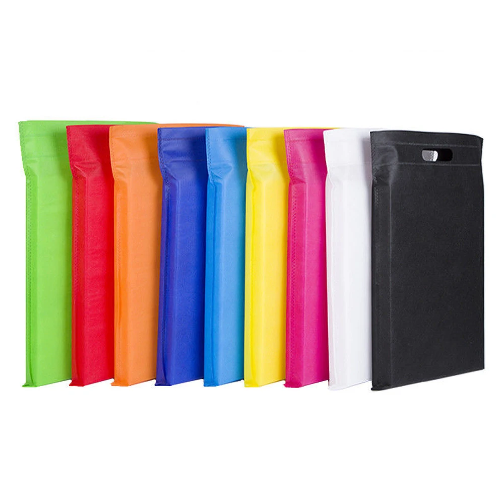 10pcs Non Woven Flat Pocket Eco Bag Gift Bag Shopping Bag For Clothing Accessories Boutique Recyclable Shopping Bag