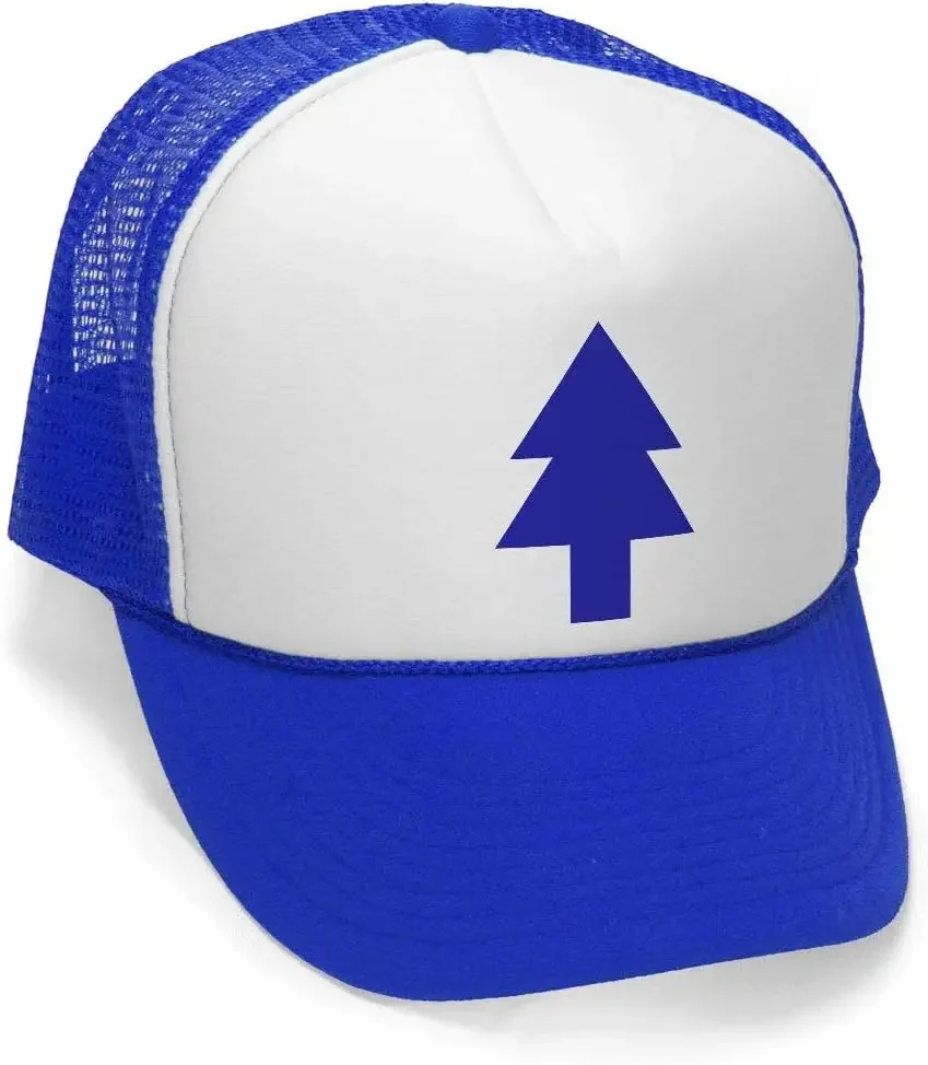 The Goozler Dipper Pines - dipper's Tree Cosplay Costume - Foam and Mesh Trucker Hat Royal Blue