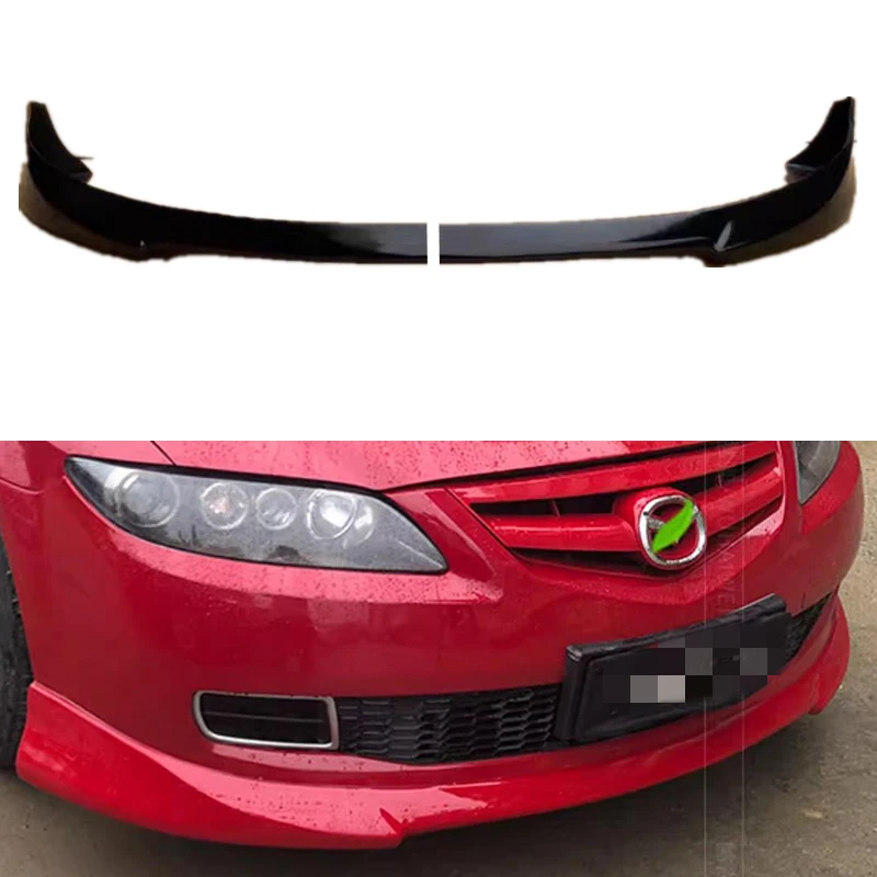 For Mazda 6 M6 2006--2010 Year Front Bumper Lips Body Kit Accessories 2 Pcs