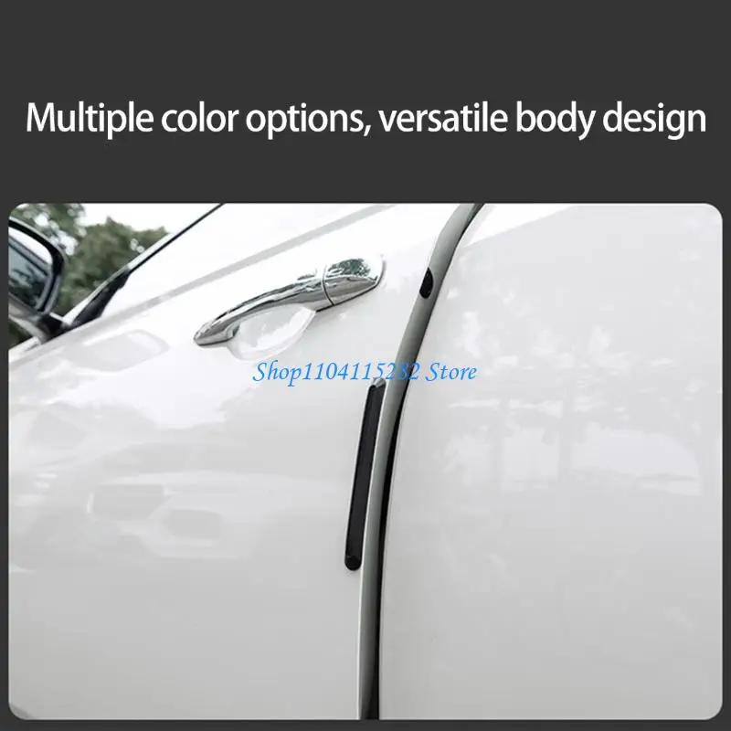 

4Pcs Car Sides Door Guards Protectors Black Scratch Guard for Car Stickers