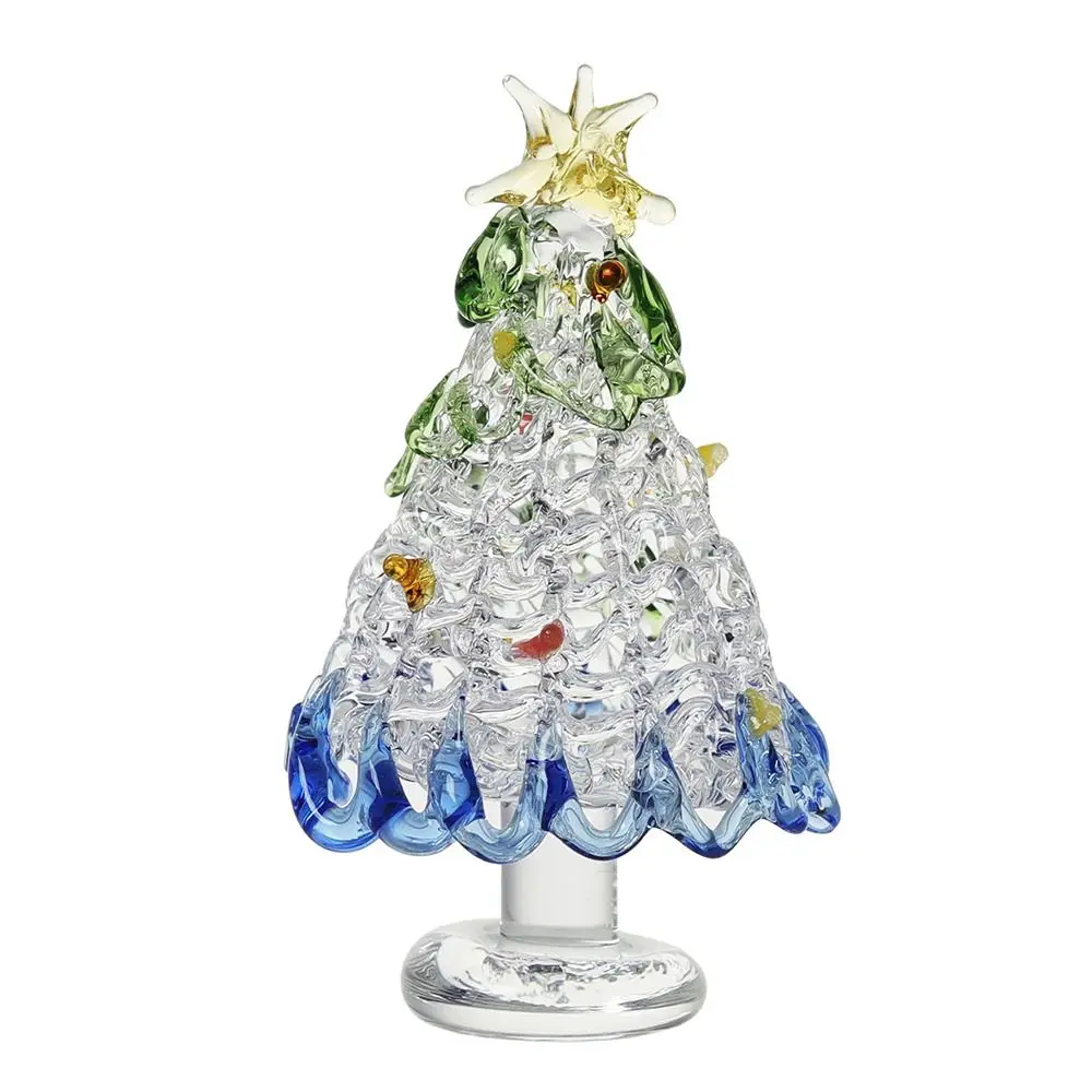 

Tree Topper Star Glass Christmas Tree Ornament Colorful Cartoon Crystal Christmas Tree Crystal Crafts Creativity