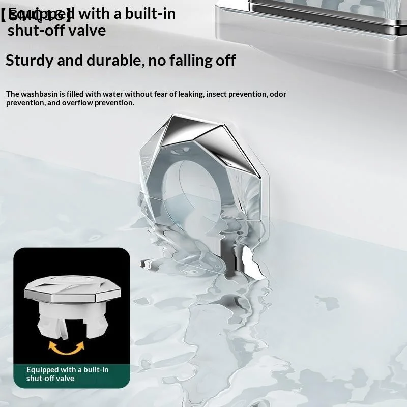 2pcs Bathroom Basin Overflow Hole Cover Drain Insert Snap In Clips Perforated Sink Trim Replacement Accessory【SMQ】
