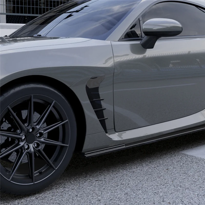 

Car Side Wing Air Flow Intake Cover Side Fender Trim Spoilers For Toyota GR86 Subaru BRZ 2022+ Glossy Black-M54K