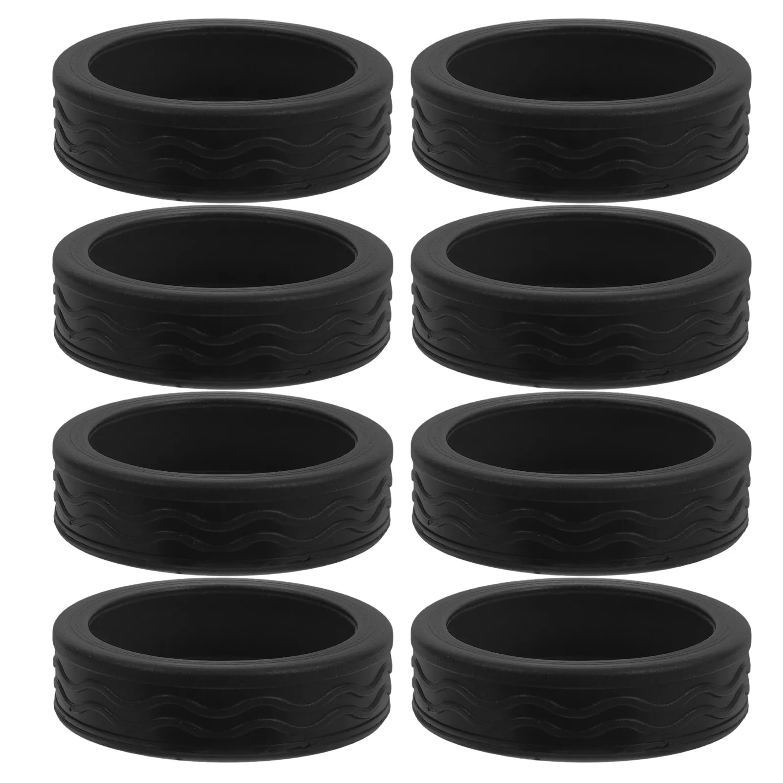 8Pcs Silicone Luggage Wheel Covers for Noise Reduction, Smooth Rolling & Enhanced Stability