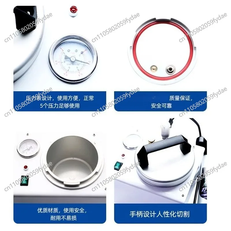 Factory Price Dental Lab Automatic Polymerizer Portable Curing Pressure Pot Polymerizing Digital Display  Adsorption Silicon