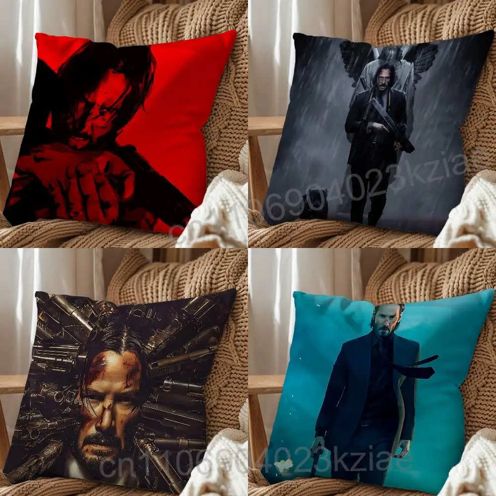 movie Baba Yaga John Wick Cushion Cover Suitable For Sofa Car Bedroom Office Cushions Decorative Pillow Case