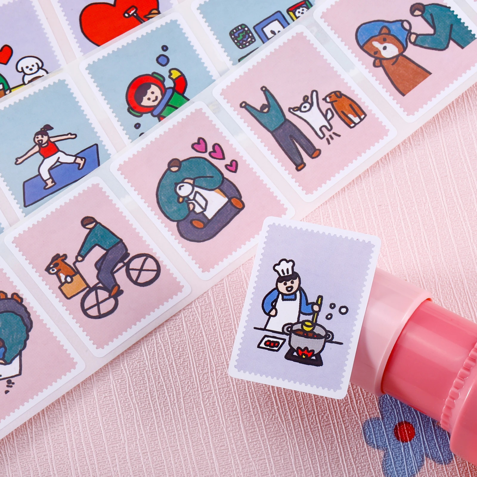 200 ورقة/ملصقات نجاة لفة، مناسبة لحساب اليد، وديكور الحرف اليدوية وتغليف الهدايا، وهدايا الحفلات، وما إلى ذلك. #2