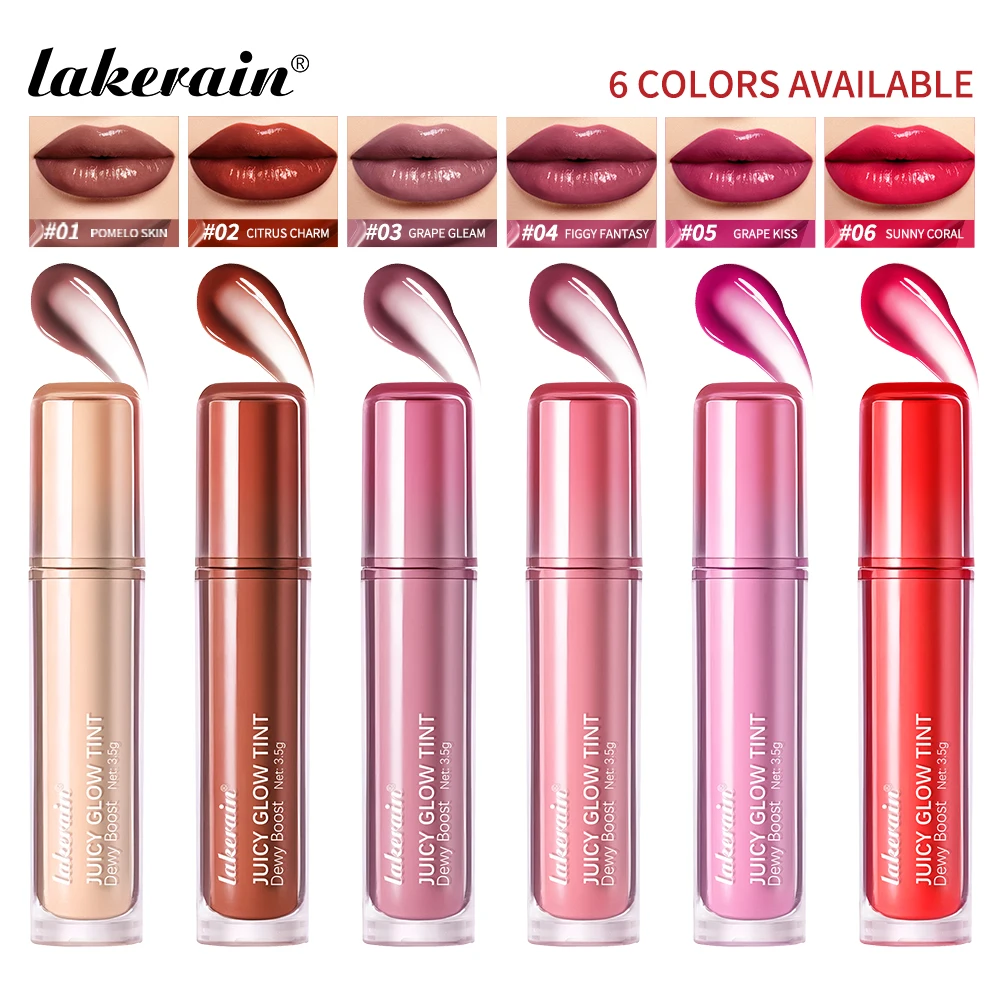 Lakerain عصير توهج تينت مرآة طويلة الأمد تألق السلس مشع الشفاه تينت ترطيب عميق اشراق عصير توهج أحمر الشفاه #1