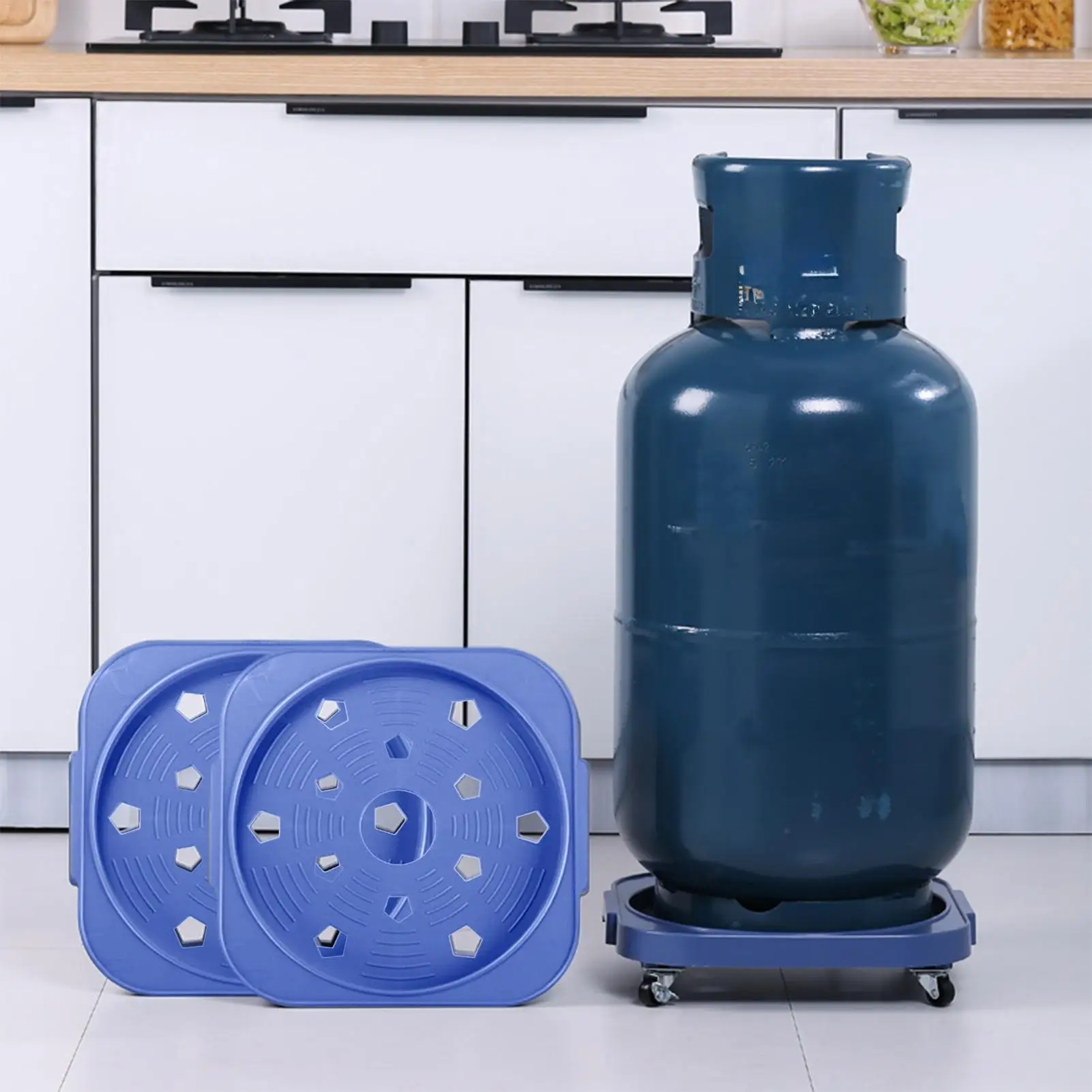 5 Gallon Rotating Bucket Trolley Wide Anti-Slip Bucket Mover Rolling Trolley for Detailing Garage Waxing Construction For Home