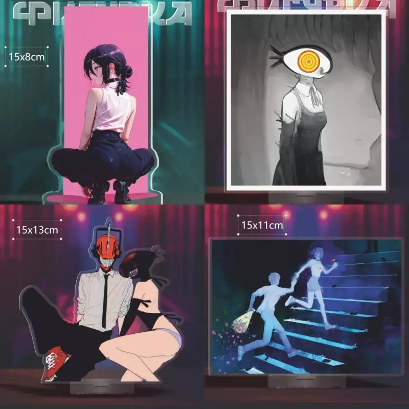 

15Cm Acrylic Standing Sign for Chainsaw Man Reze Arc Makima Denji Reze Anime Character Peripheral Humanoid Standee Ornaments