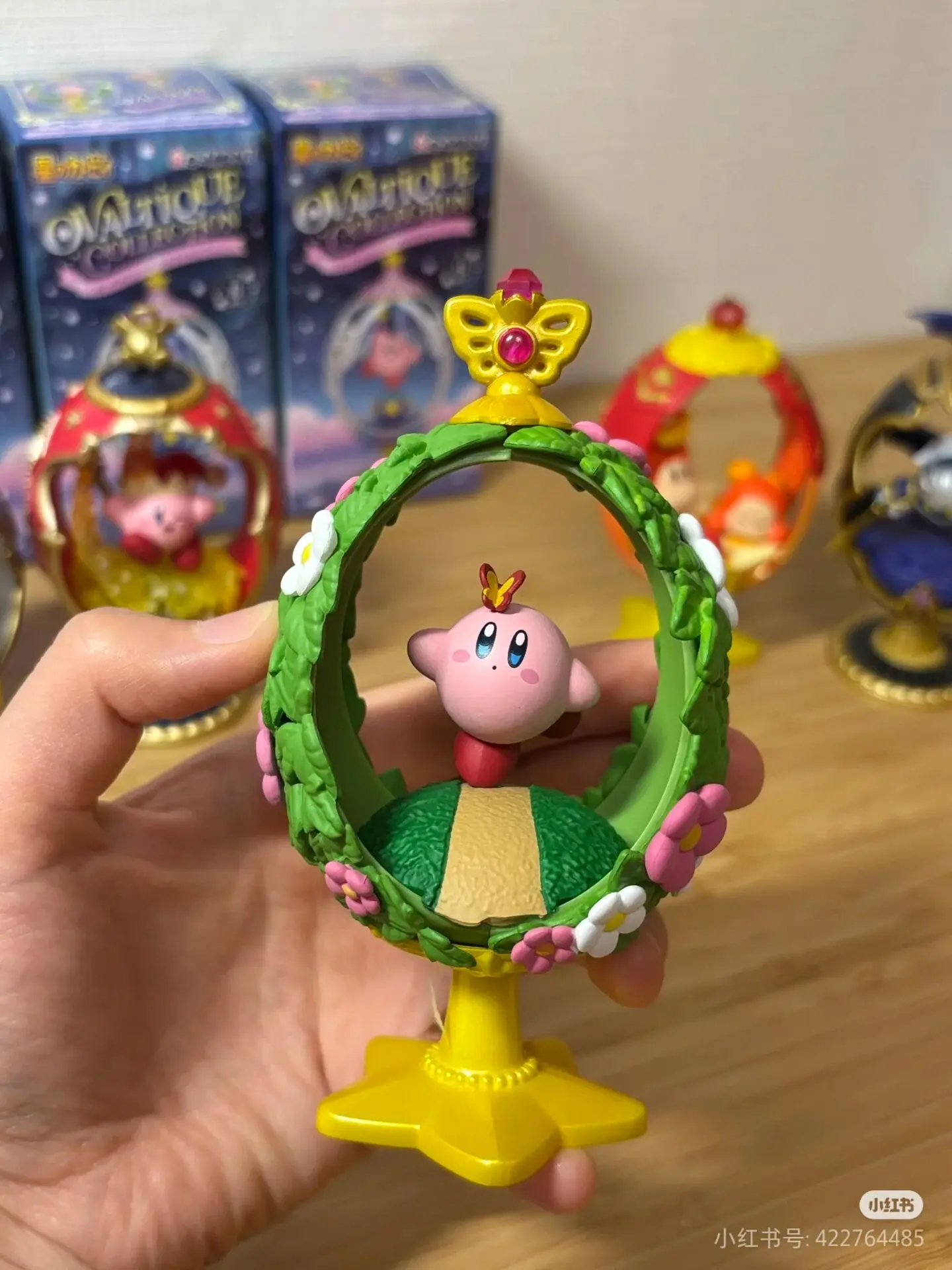 Re-Ment Oryginalne Figurki Kirby OVALTIQUE COLLECTION Kirby Meta Knight Waddle Dee Butterfly Beam Kirby PVC Model Akcji Prezent