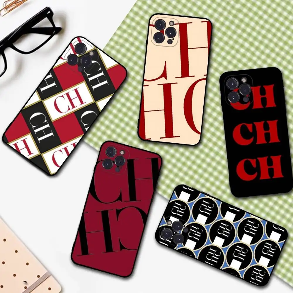 Capa de Telefone Fashion C-Carolina Fashion H-Herrera para iPhone 16 17 Air 15 14 13 12 11 Pro Max 16E Plus Fundas
