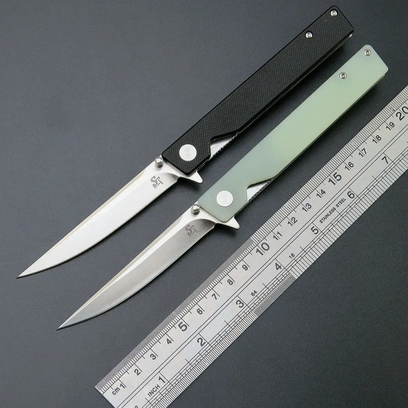 

Sitivien ST6 Pocket Folding Knife D2 Blade G10 Handle Camping Survival Tactical Outdoor Hunting Fruit Utility Knives EDC Tools