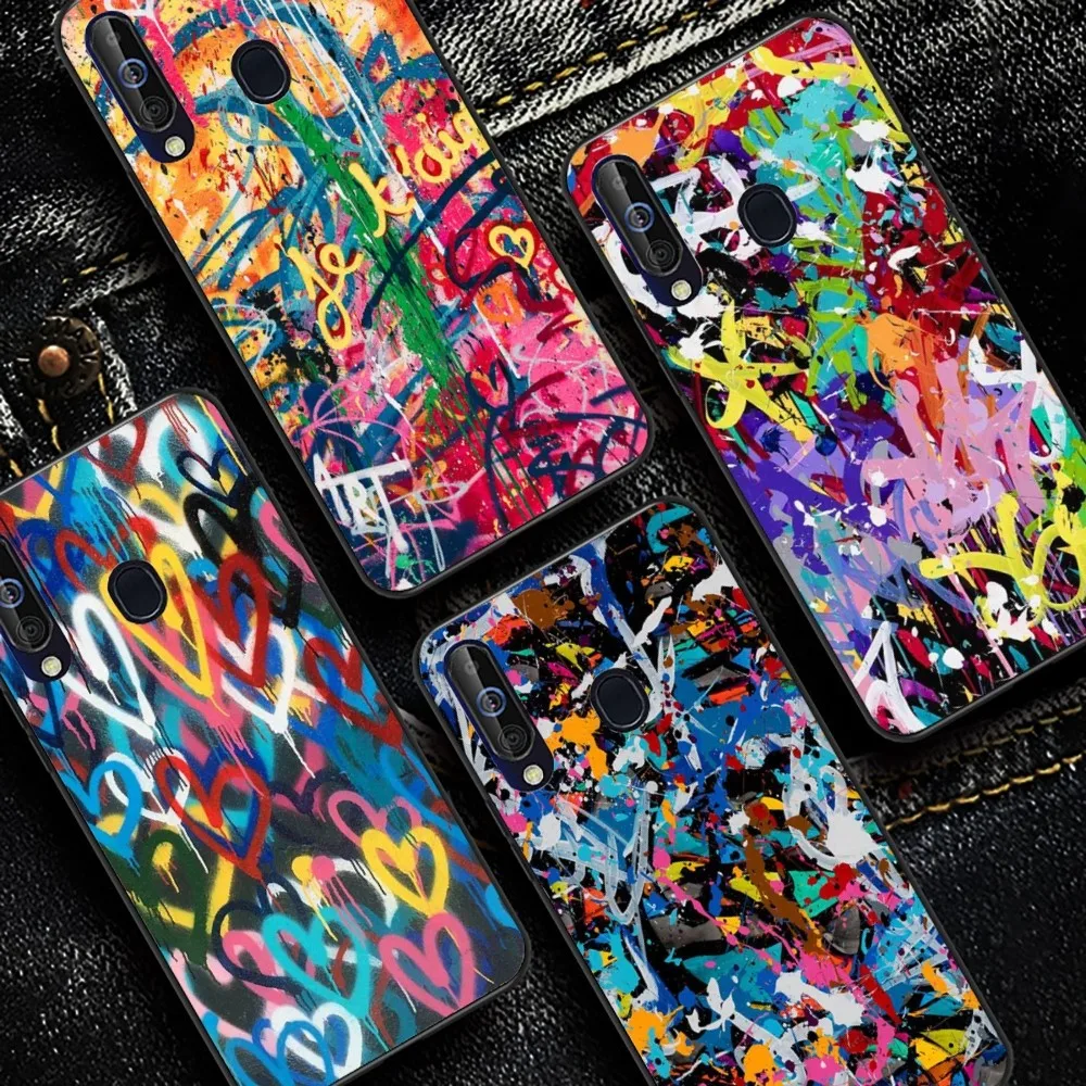 Graffiti Phone Case For Samsung A 13 21 30 31 32 51 52 53 70 for Huawei Honor 50 60 70 for OPPO vivo