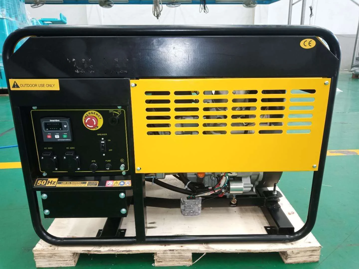 Diesel air-cooled dual cylinder 10KW open-frame generator set 230V380V