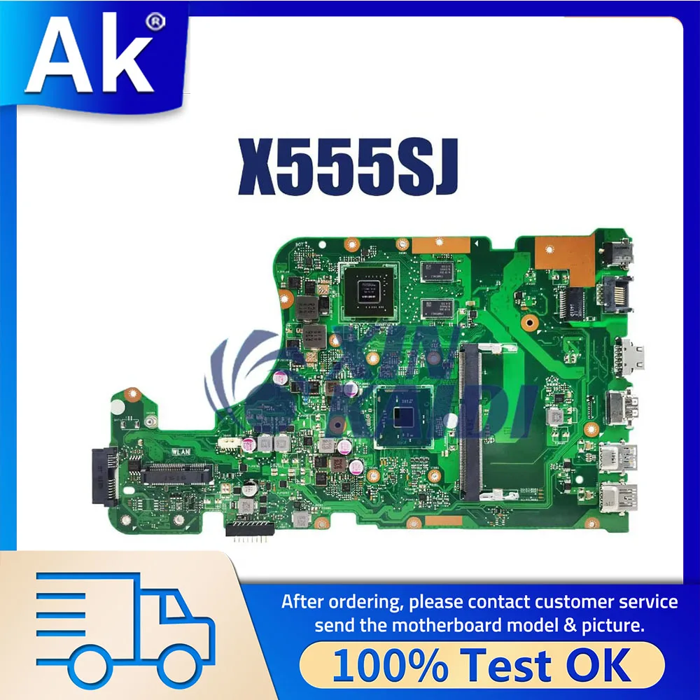 

Notebook Mainboard For ASUS X555SJ K555SJ A555SJ K555S Laptop Motherboard CPU N3150 N3700 GPU GT920M DDR3 100% tested work