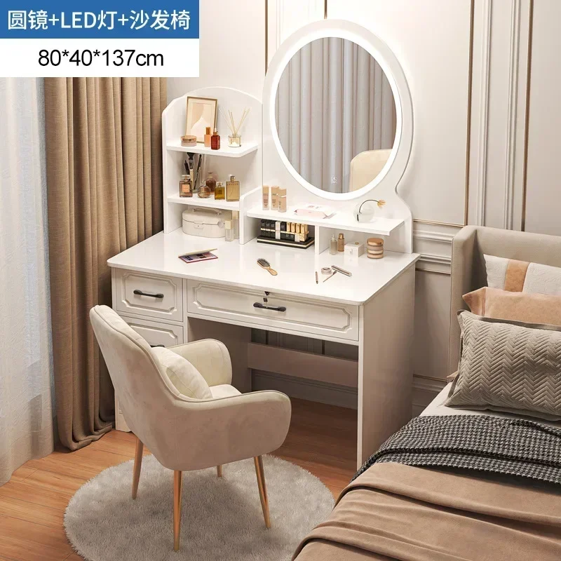 Makeup Lacquer Dressing Table Drawer Box Mirrors Dressing Table Cabinets Living Room Penteadeira Bedroom Toiletries Furniture