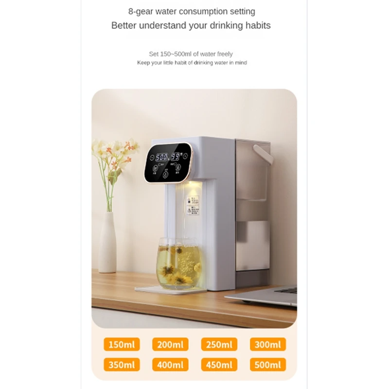 Water Dispenser Home Small Desktop 12-Stage Temperature-Controlled Water Dispenser EU Plug