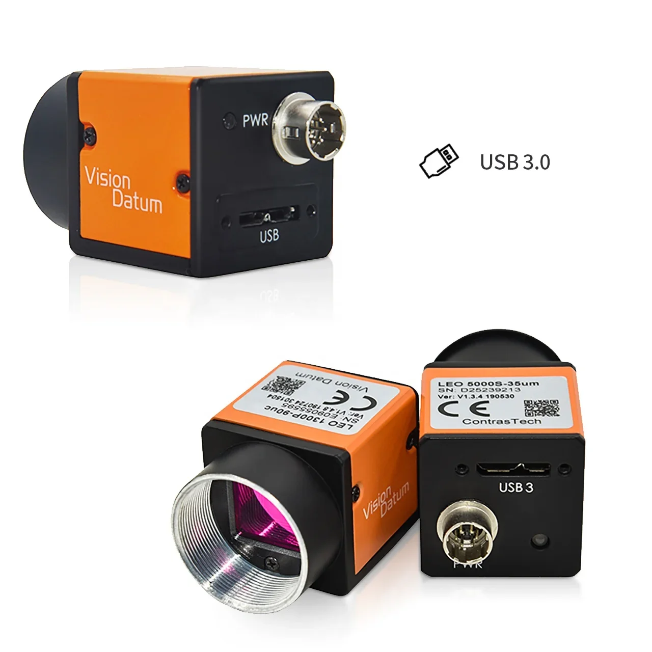 Kecepatan tinggi 500fps 1000 fps IMX287 warna Global Shutter USB3.0 cmos kamera Robot untuk industri inspeksi visi Datum