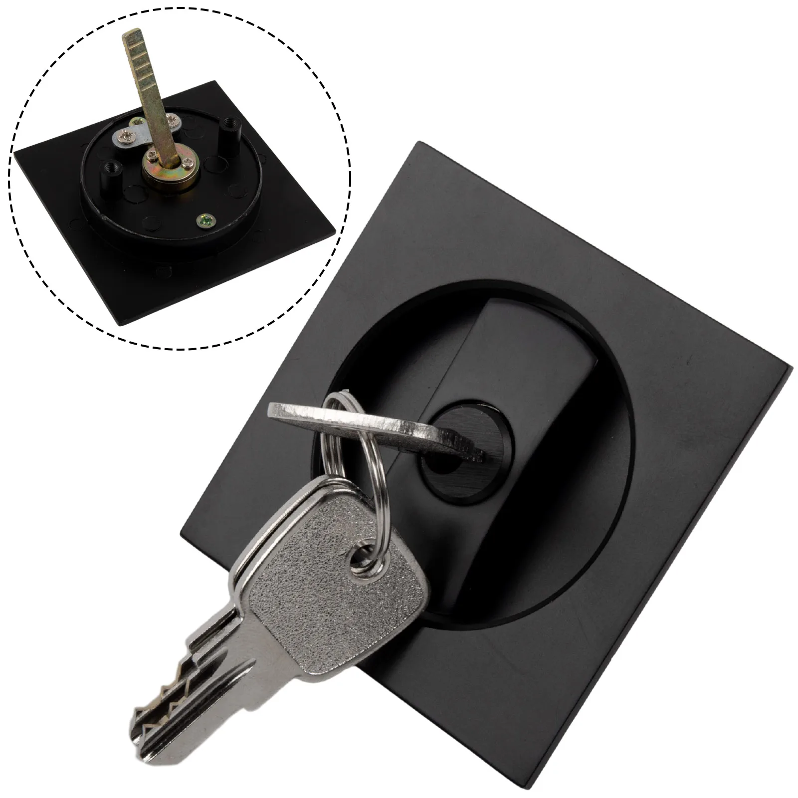 Beautiful Mortice Door Lock Square Door Lock Sliding Door Latch Square 450g Bathroom Door Lock Black Bathrooms