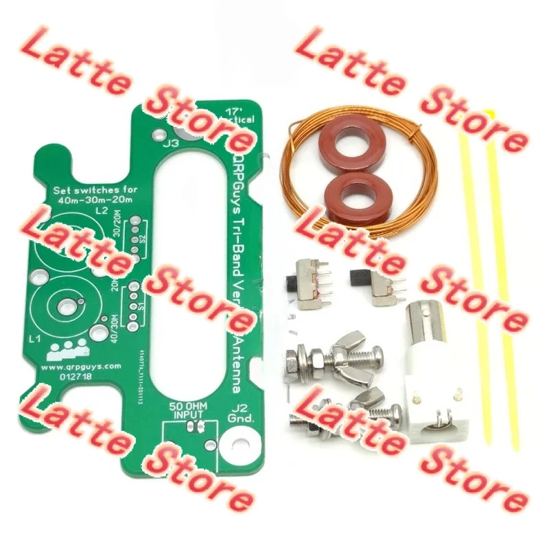 10W Portable Tri-Band Vertical Antenna 40m 30m 20m HF DIY Parts / Assembled for Ham Radio QRP