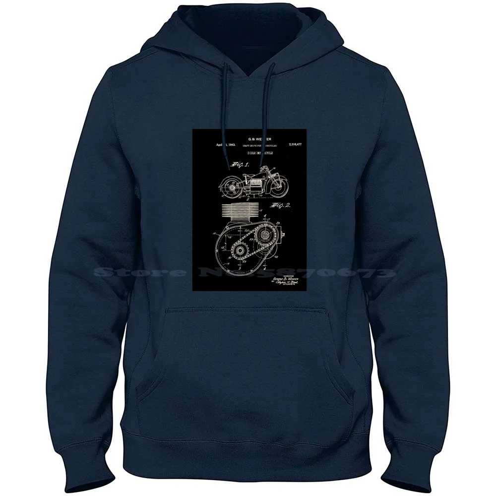 Patent 1943 100% Cotton Hoodie Patent Bike Vintage Innovation Transport Patents Claire Doherty