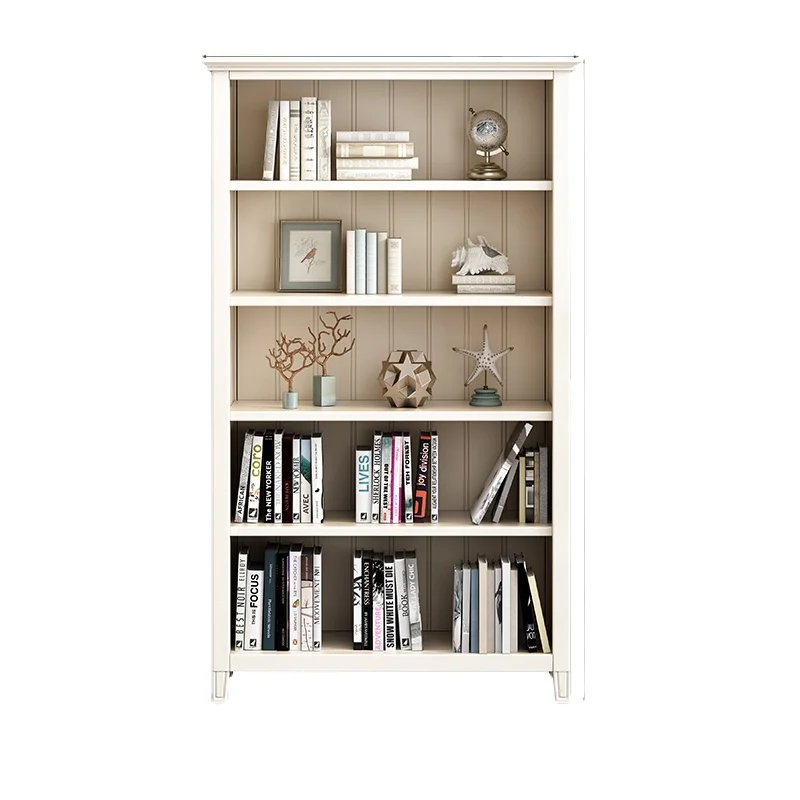 

YY Solid Wood Bookcase Bedroom Modern Minimalist Floor Bookshelf Children's Bookcase