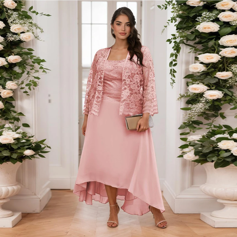 

Изысканное кружевное платье из 2 предметов по индивидуальному заказу для женщин, торжественное свадебное платье с длинными рукавами для гостей, вечернее платье 2025